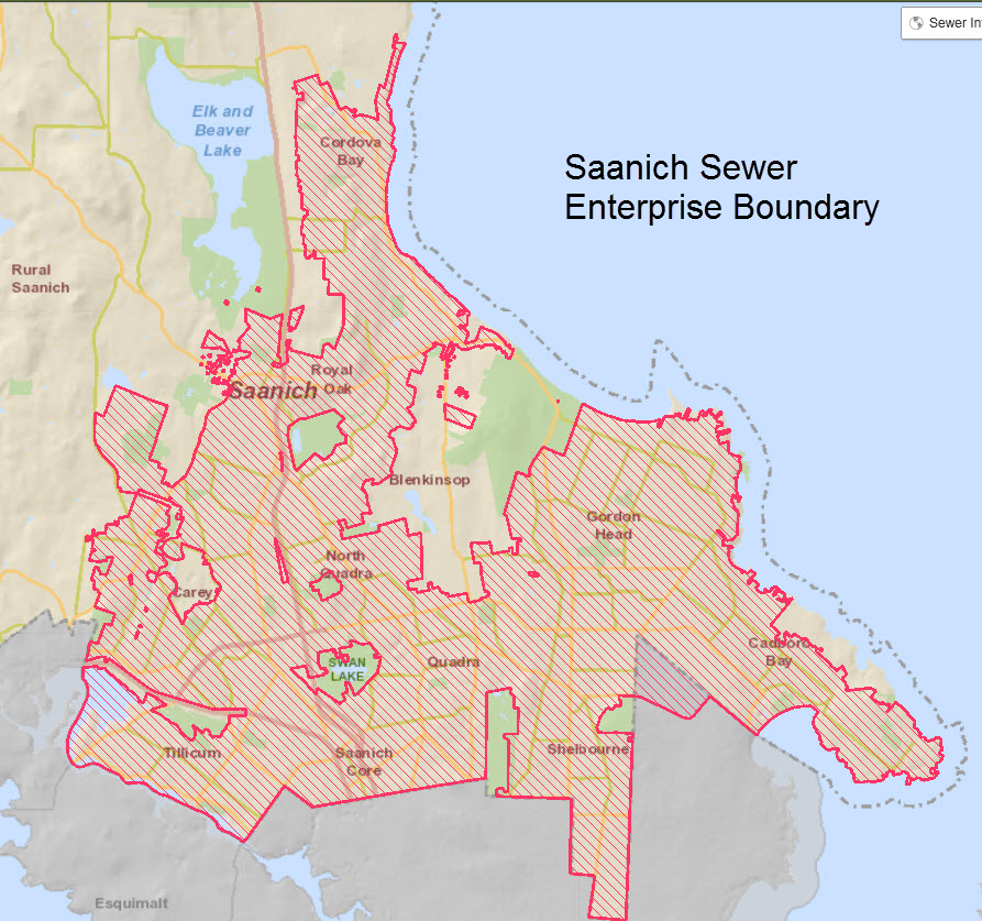 Map Of Saanich Bc Not Connected To The Municipal Sewer System? Find Out If You Can Apply For  Service – District Of Saanich | District Of Saanich